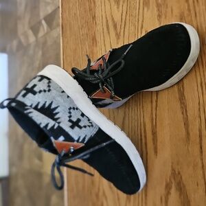 Pendleton La Brea Mid Shoes Wool Suede Black Gray Men's Size 8